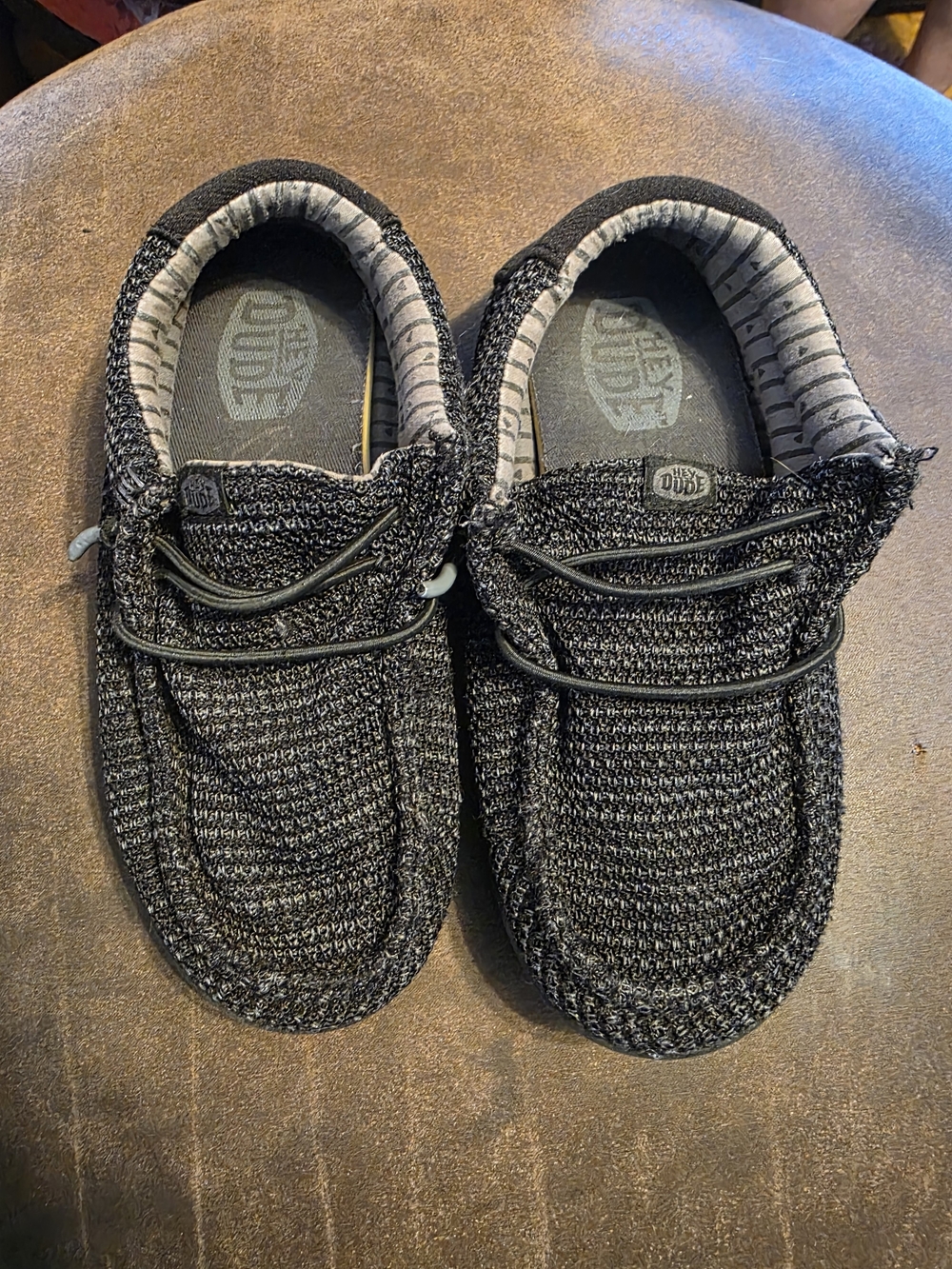 Hey Dude Wally Knit Slip-On Sneakers in Black